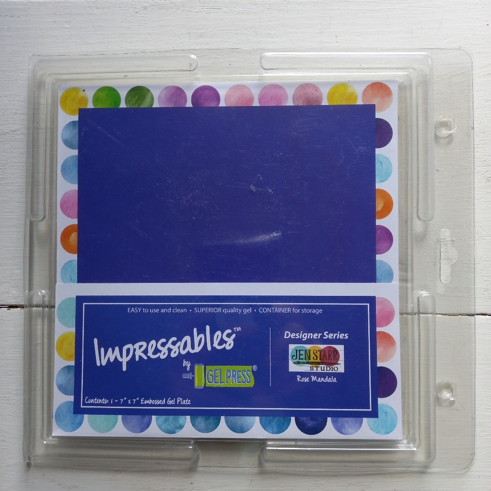 Impressable Embossed Gel plate